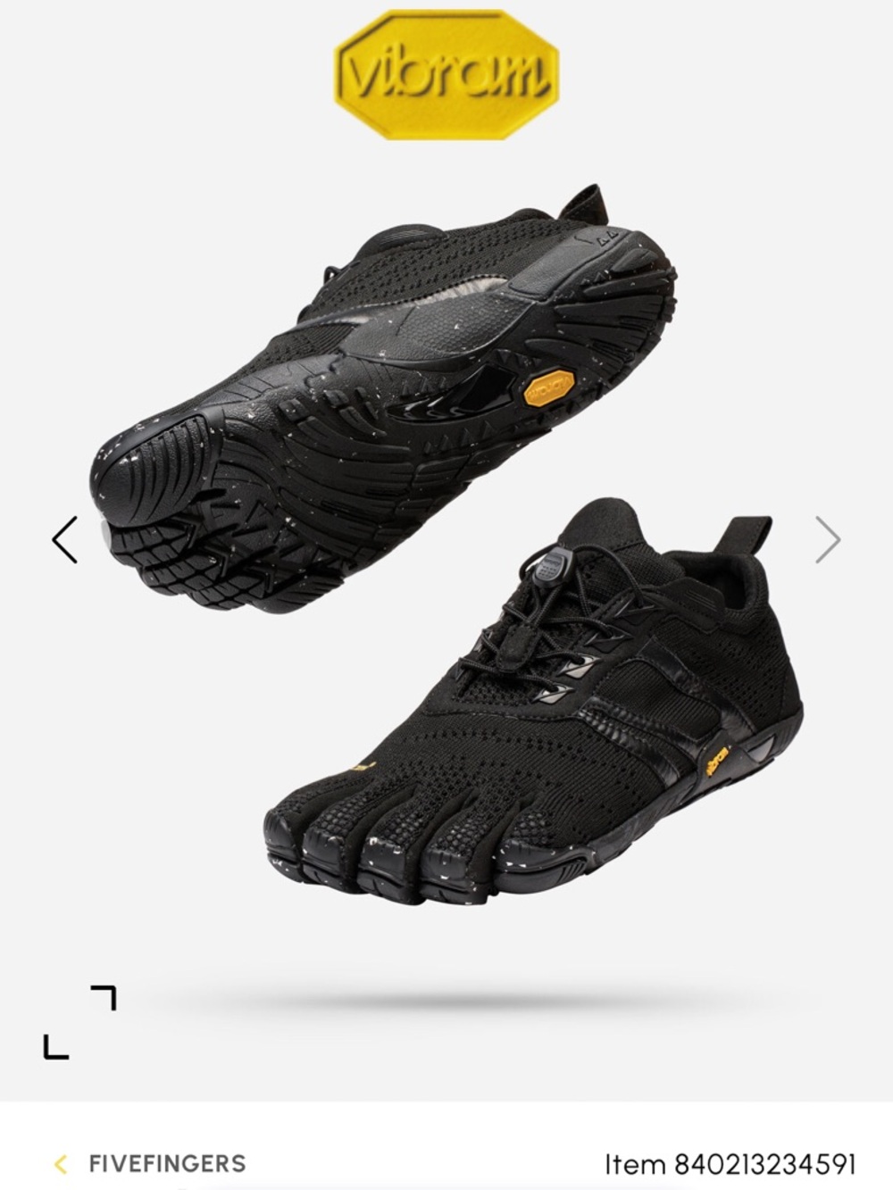 Vibram FiveFingers KMD EVO Women's Black EU 37 New In Box